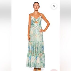 NWT CAMILLA Cut Out Bodice Dress With Tiered Skirt  Sz M Dreaming In Dutch